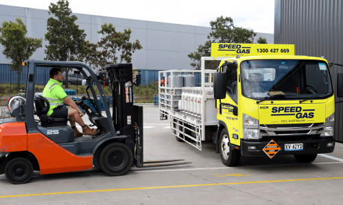 Forklift loading Forklift loading